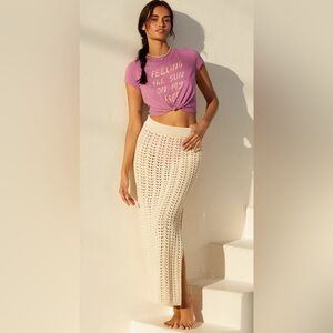 Celandine Crochet Maxi Skirt